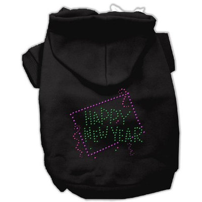 Mirage Pet Happy New Year Rhinestone Dog Hoodie