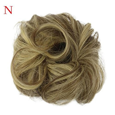 Creazy Women's Curly Messy Bun Hair Twirl Piece Scrunchie Wigs Extensions Hairdressing
