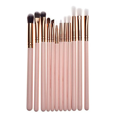 Baomabao 12PCS Make Up Foundation Eyebrow Eyeliner Blush Cosmetic Concealer Brushes