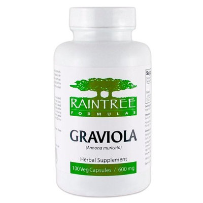 Raintree Graviola (Annona muricata) 600mg 100 Vegetarian Capsules