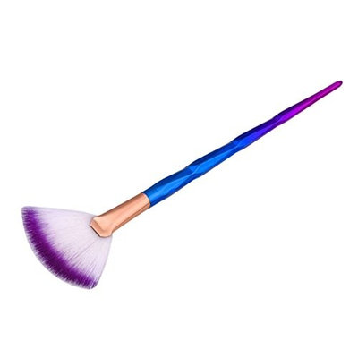 1 Pcs Diamond Portable Slim Makeup Brush Set Powder Make Up Foundation Natural Beauty Palettes Eyeshadow Vanity Nice Popular Eyes Face Colorful Rainbow Hair Highlights Glitter Girls Travel Kit