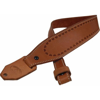 Diamond D Riffle Sling, Natural, Border Stamp, Padded