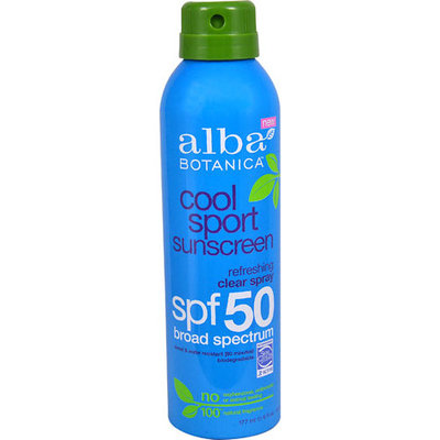 Alba Botanica™ Cool Sport Sunscreen Clear Spray SPF 50 Refreshing -- 6 fl oz