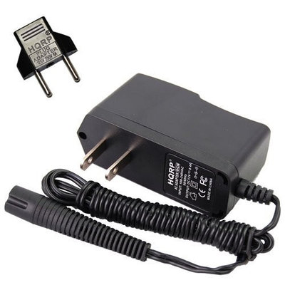 HQRP AC Adapter Power Cord Charger for Braun Series 3 Series 1, SmartControl3, SmartControl Sportive, SmartControl Classic, PRO 4745 Model 330, 199, 4845, PRO 4745 Type 5743 Shaver + Cleaning Brush