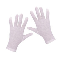 Seakyland Cotton Cosmetic Moisturizing Therapeutic Gloves Unisex Gloves for Dry Hands and Beauty (White Gloves, 2 Pairs 23mm)
