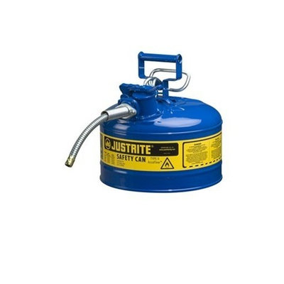 Justrite AccuFlow 7225320 Type II Galvanized Steel Safety Can with 5/8