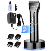 Kebor Hair Clippers for Men, Electric Cordless LED Display Titanium Ceramic Blade Cutting Kit with Charging Dock and Oil, Rechargeable Lithium-ion Battery Mens Beard Trimmer Wireless Travel Set PC1010