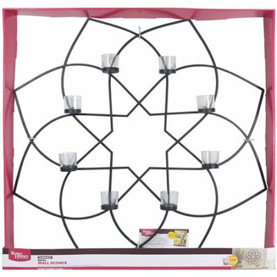 Better Homes and Gardens Geo Wall Sconce, Black