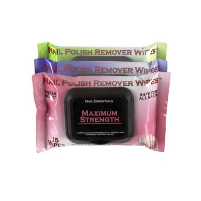 Specialty Products, Llc Nail Essentials Nail Polish Remover Wipes - Variety 3 Pack