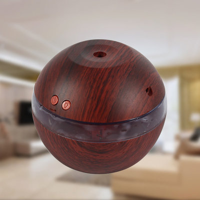 Ultrasonic Aroma Essential Oil Diffuser 200ml Wood Grain Cool Mist Humidifier for Office Home Bedroom Living Room Study Yoga Spa with LED Light