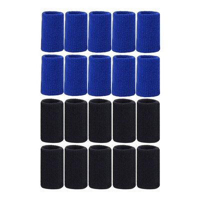 Mudder 20 Pieces Finger Sleeves Thumb Braces Support Elastic Compression Protector Braces for Relieving Pain Calluses Arthritis Knuckle