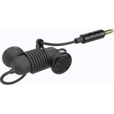 BOOM Spooners Earbud Headphones with In-Line Mic (Black)