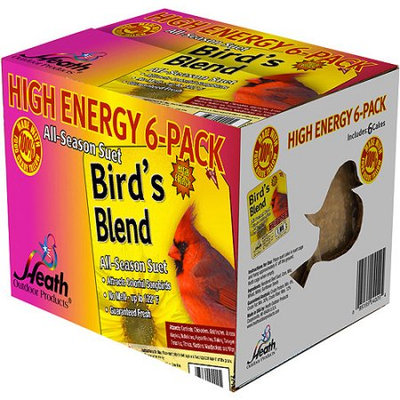 Heath Outdoor Products DD4-6 Birds Blend Suet Cakes, 6-Pack