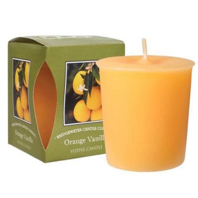 Bridgewater Candle Boxed Votive Pack of 4 - Orange Vanilla