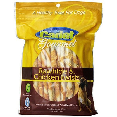 Chicken Hide Dog Treats 5 inches Pack of 50 Flavor Chicken Size Pack of 3