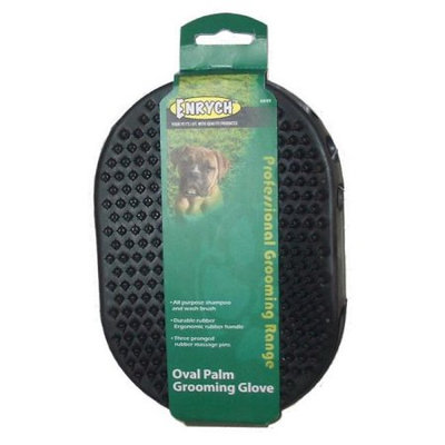 Enrych 6849 Rubberized Pet Grooming Glove, Green