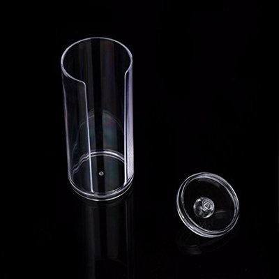 DZT1968Portable Round Container Storage Case Make up Cotton Pad Box