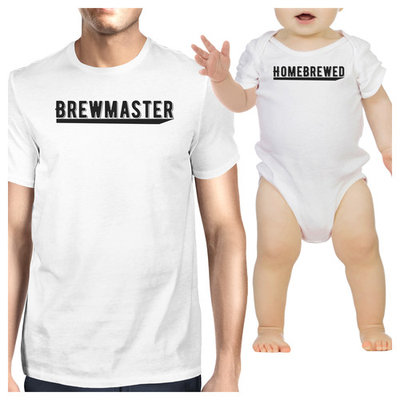 Brewmaster Homebrewed Matching Shirts Funny Gift For Baby Shower