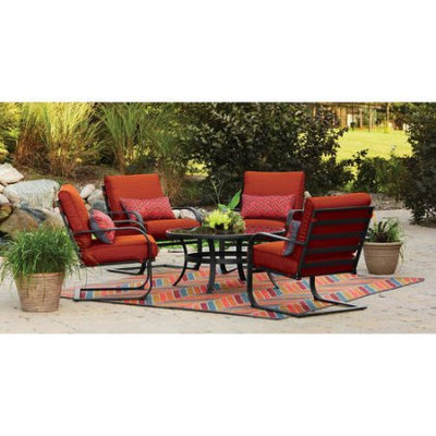 Mainstays Pyros 5-Piece Conversation Set, Burnt Orange, Box 2 of 2
