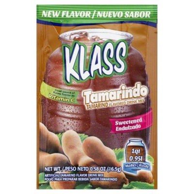 Klass 136417 0.58 oz. Sweetened Drink Mix Tamarind
