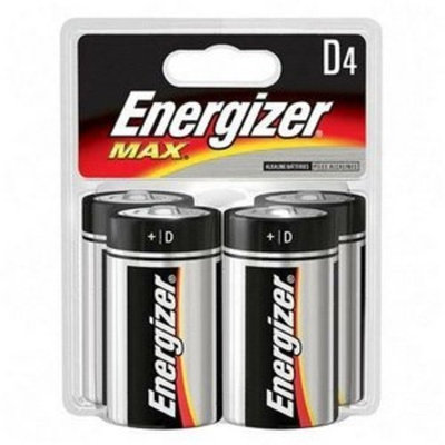 Energizer E95BP-4 Eveready D Cell Alkaline Battery - 20500 mAh - D - Alkaline - 1.5 V DC