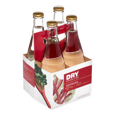 Dry Soda, Rhubarb, 4/12 oz (pack of 6 )
