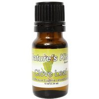 Nature's Kiss Products Clove Leaf Therapeutic Grade 10ml Pure Essential Oil, 0.34 Fluid Ounce