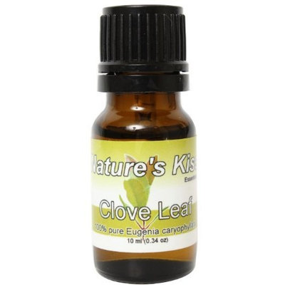 Nature's Kiss Products Clove Leaf Therapeutic Grade 10ml Pure Essential Oil, 0.34 Fluid Ounce