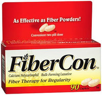 Fibercon 625 mg Strength Calcium Polycarbophil Laxative Caplets