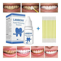 Teeth Whitening Liquid Toothpaste Fast Effect Tooth Cleaning Water for Yellow Black Spotted Teeth with Cotton Swab