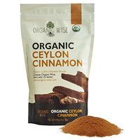 Organic Wise Ceylon Cinnamon Ground Powder, 1 lb-From a USDA Certified Organic Farm and Packed In The USA