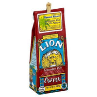 LION Award Winning Antioxidant Rich Coffee, French Roast, Medium Roast, Ground, 8oz