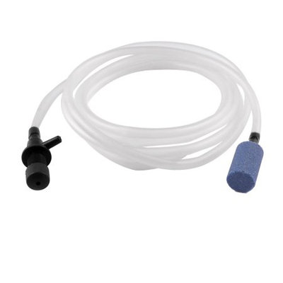 Clear White Soft Plastic Aquarium Oxygen Pipe 5.9ft 1.8 Meter Long