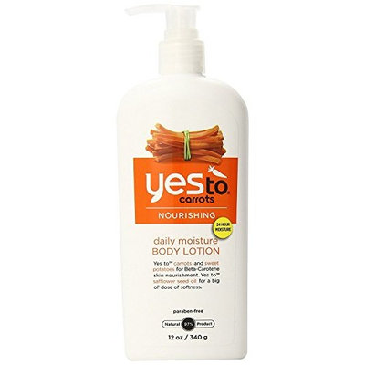 Yes To Carrots Moisturizing Body Lotion, 12 Fl Oz + FREE Travel Toothbrush, Color May Vary