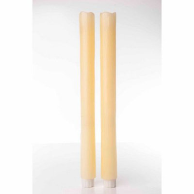 Theamazingflamelesscandle Flameless Taper Candles (Set of 2), Beeswax