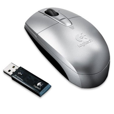 Logitech V200 - 2.4Ghz Cordless Notebook Mouse