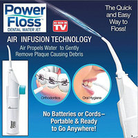 Power Floss - Air Powered Dental Water Jet---The Quick & Easy Way to Floss--As Seen on TV