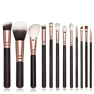 NOMENI 12PCS Makeup Brushes Cosmetic Set Eyeshadow Brush Blusher Cosmetic Tools