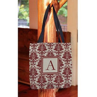 Thumbprintz - Damask Monogram Tote Bag