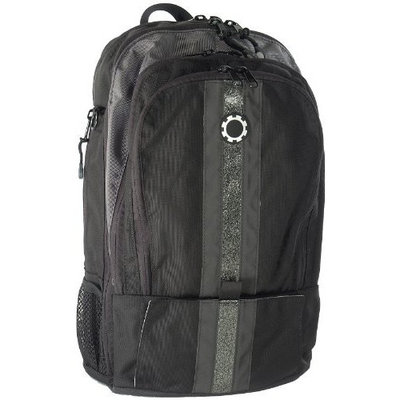 DadGear Backpack Diaper Bag - Silver Center Stripe