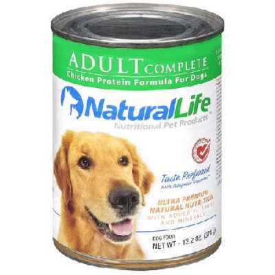 Natural Life Pet Products Natural Life BG16183 Natural Life Adult Dog Can - 12x13.2OZ