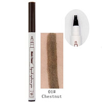 Seamount Liquid Eyebrow Pencil with Four Tips Waterproof Long-Lasting Brow Eyebrow Pencil Brow Gel for Eyes Makeup