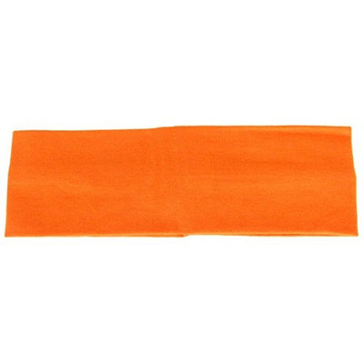 Cotton Soft Stretch Headbands Yoga Softball Sports Hair 2-1/2'' Orange