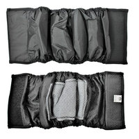 PACK – 2pcs WATERPROOF Diapers Dog Belly Band WITH ABSORBENT Pad Male Wrap Reusable Black sz XXL (waist 18