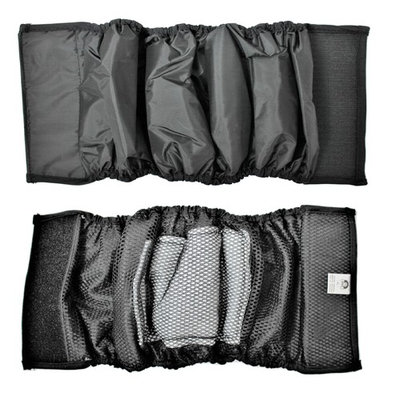PACK – 2pcs WATERPROOF Diapers Dog Belly Band WITH ABSORBENT Pad Male Wrap Reusable Black sz XXL (waist 18