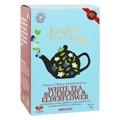 English Tea Shop - Organic White Tea Blueberry and Elderflower - 20 Sachet(s)