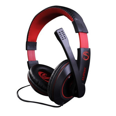 Cliptec Stereo Multimedia 3.5mm Wired Gaming Headset Over Ear Headphone Noise Isolating w/Microphone