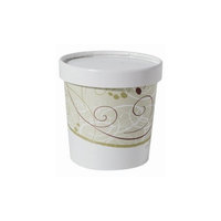 Solo KHB12A-J8000 12 oz Symphony Paper Food Container And Lid (Case of 250 Containers w/Lids)
