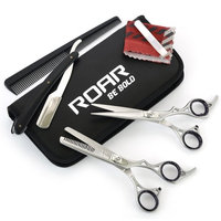 ROAR Hairdressing Barber Shears Haircutting & Thinning Scissors Razor Edge Set 6.5