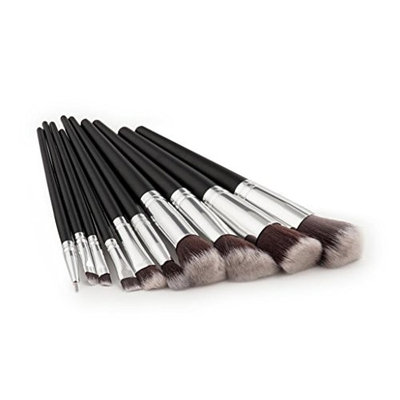 OVERMAL Eye Makeup Brushes,New 10Pcs Pencil Foundation Eye shadow Brushes Eyeliner Brush